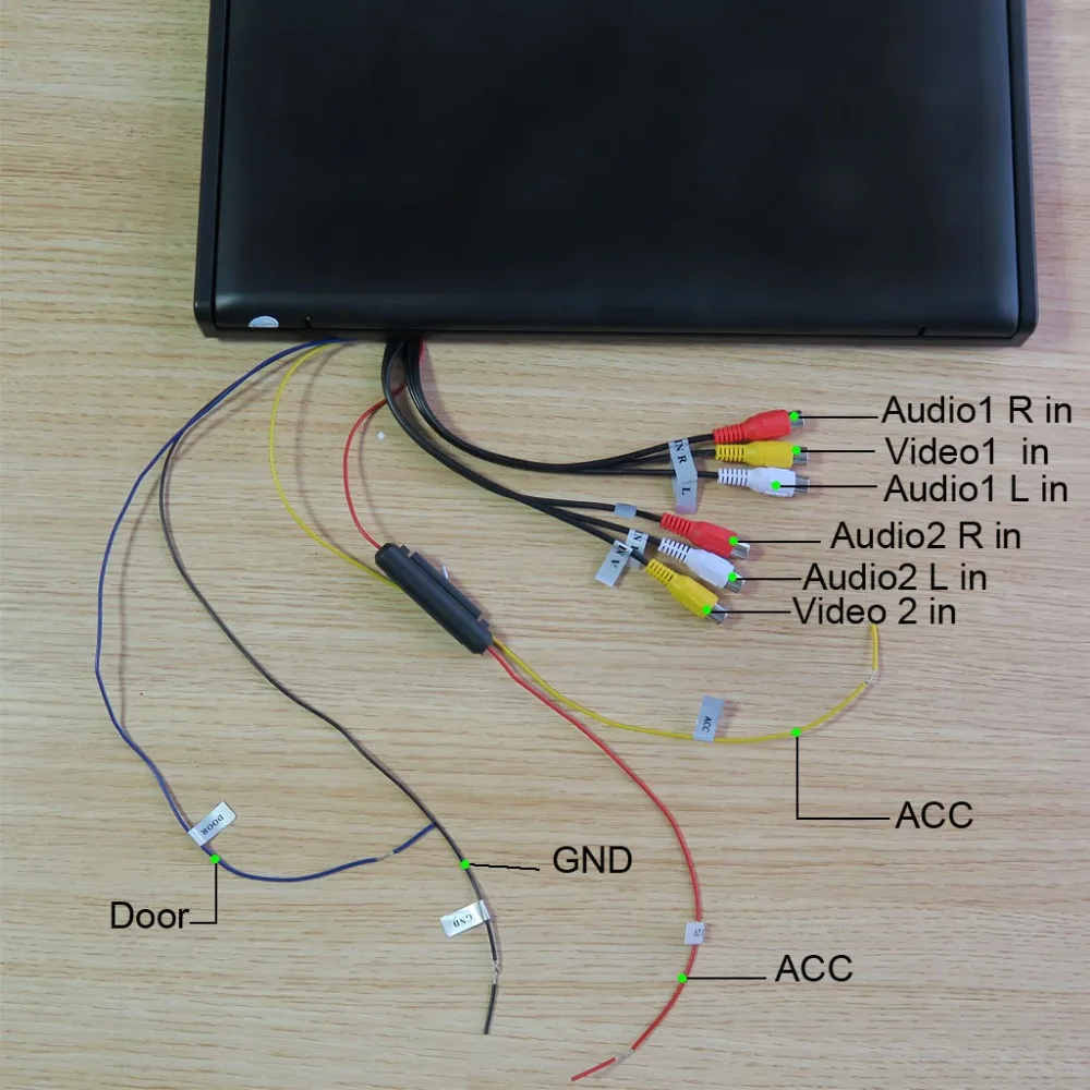 13 дюймовый автомобильный монитор с креплением на крышу со встроенным ИК и FM