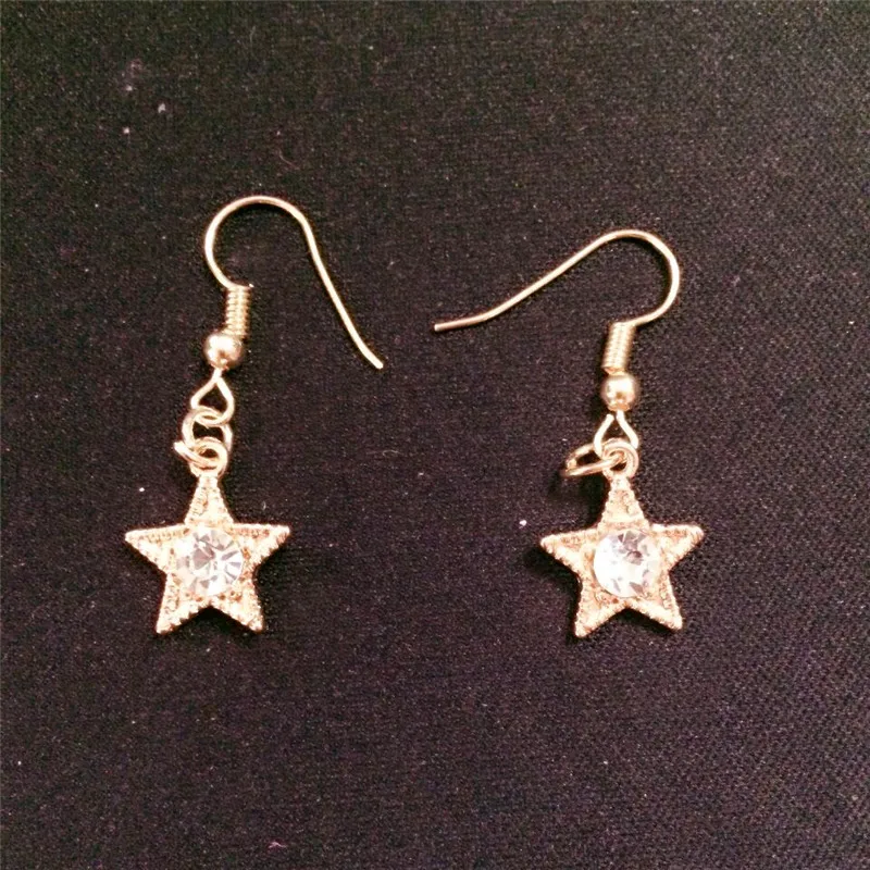 Модные серьги гвоздики со звездами|earring piercing|alloy earringsstar star |