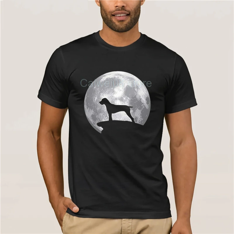 

Мужская модная стильная футболка 2019, лучший костюм Pudelpointer и Moon Pudelpointer, Мужская модная футболка с воротником, крутая Мужская футболка