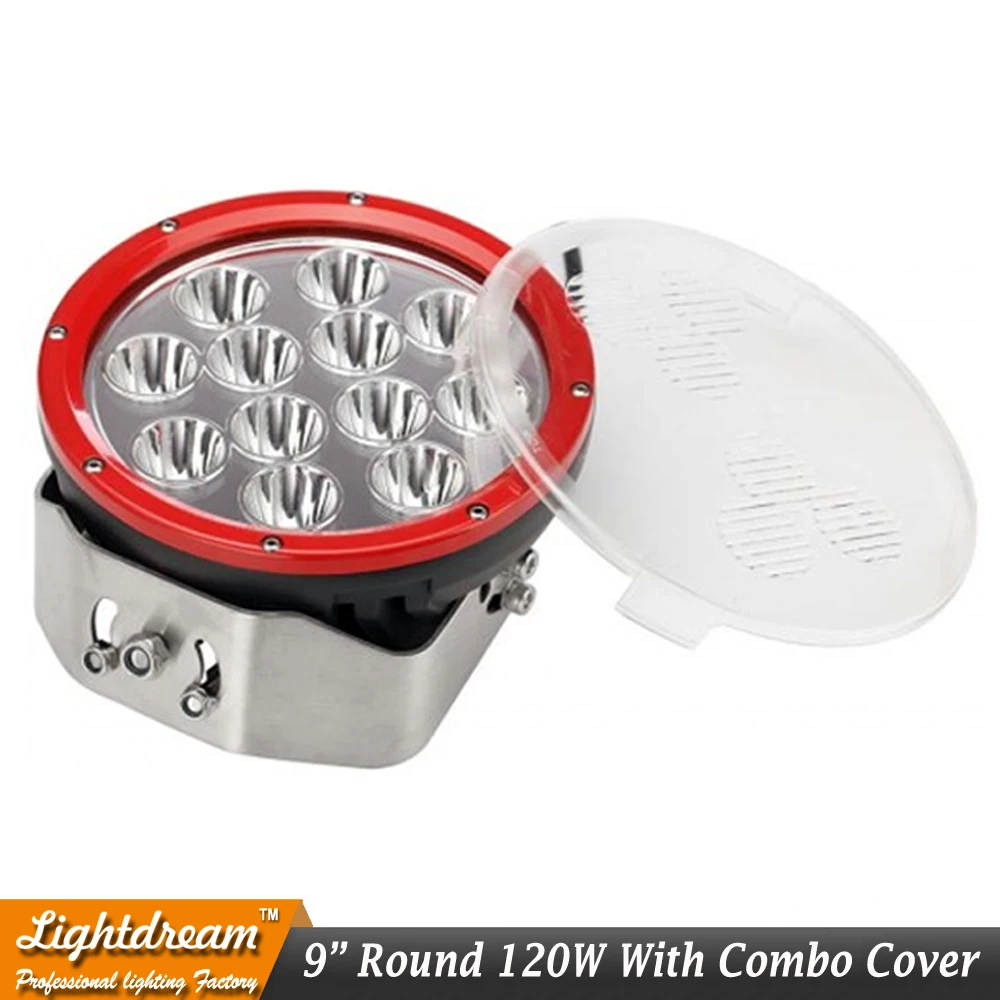 9 дюймов 120 Вт светодиодные внедорожные огни круглые 10 фары 12 В 24 для вождения