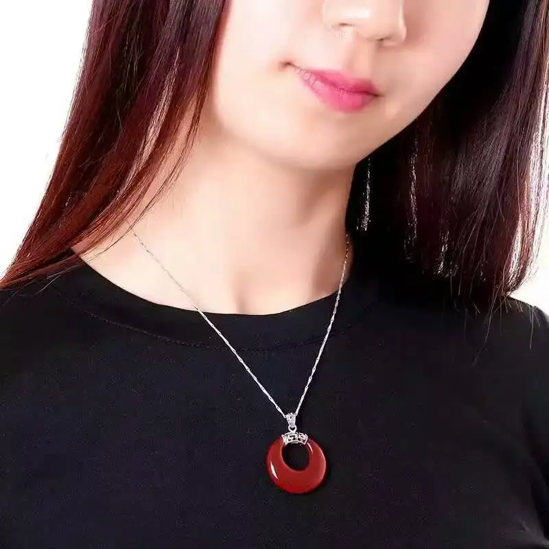 Оптовая продажа высококачественное ожерелье с подвеской из натурального камня