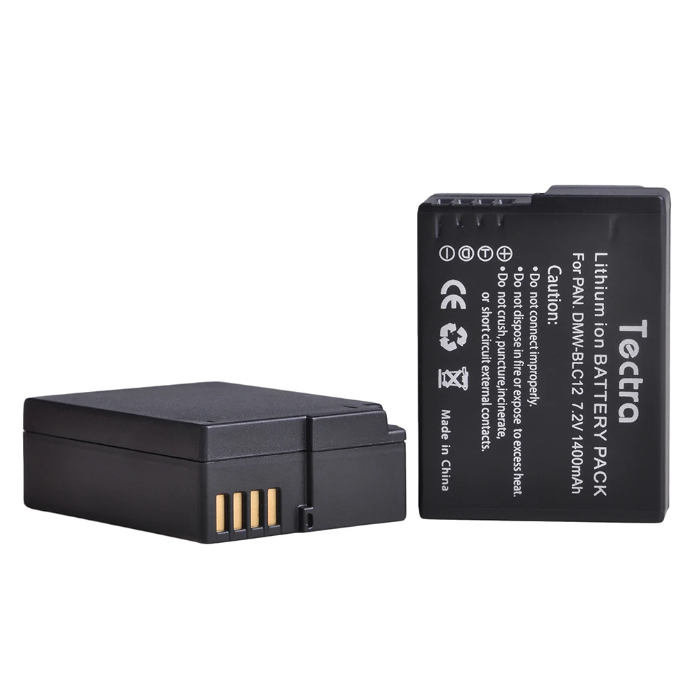 2 шт. 1400 мАч Bateria DMW-BLC12 BLC12E BLC12PP батарея + двойное зарядное устройство для Panasonic Lumix