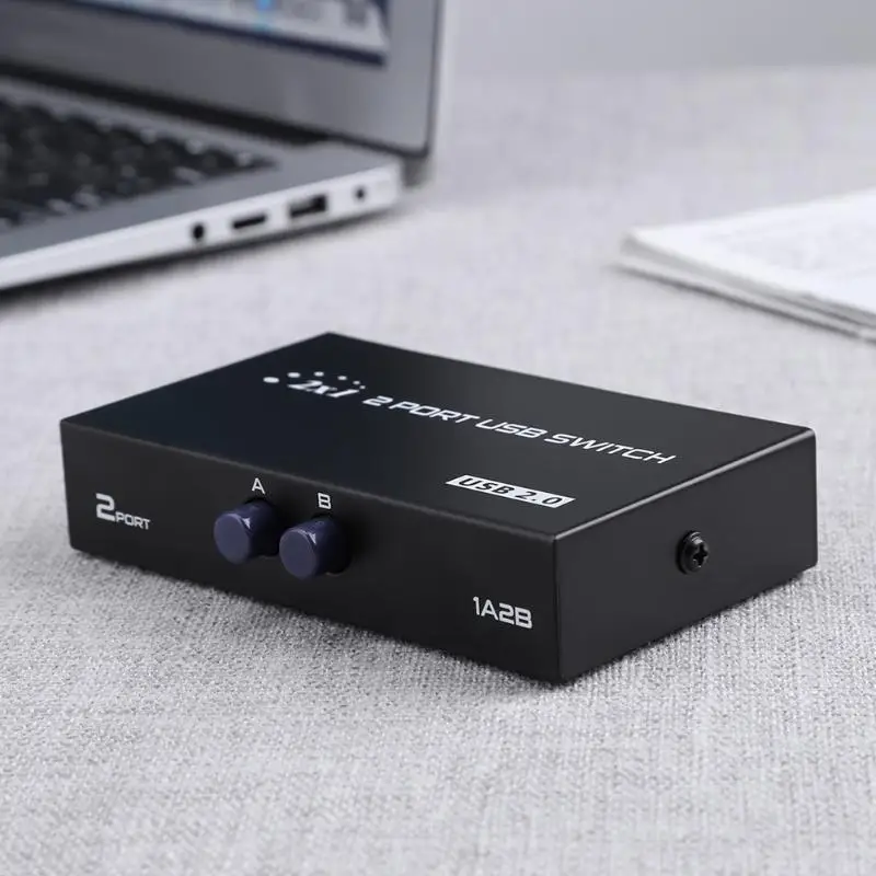 USB коммутатор с 2 портами 1A 2B ручной 0 устройство для обмена данными адаптер