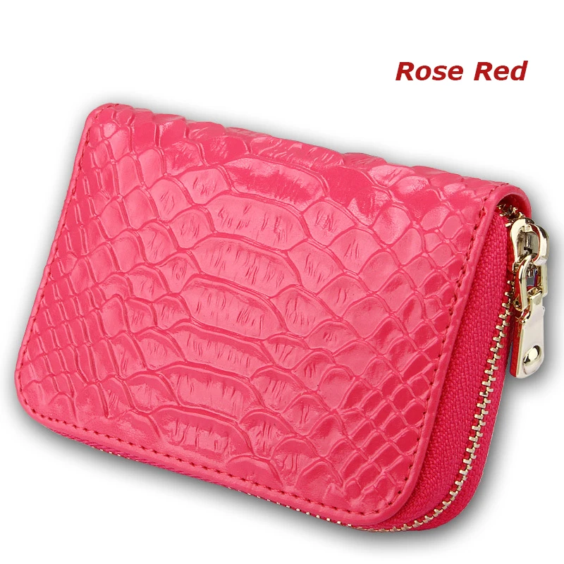 Кошелек женский из натуральной кожи под змеиную кожу на молнии|card case|credit card bagcard bag