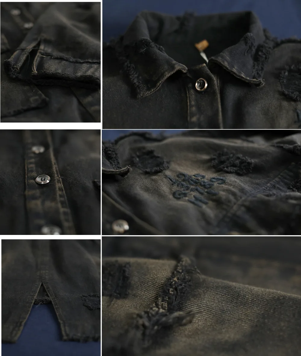 YESNO WD5 Женские повседневные свободные джинсовые куртки Boyfriend Jean верхняя одежда с