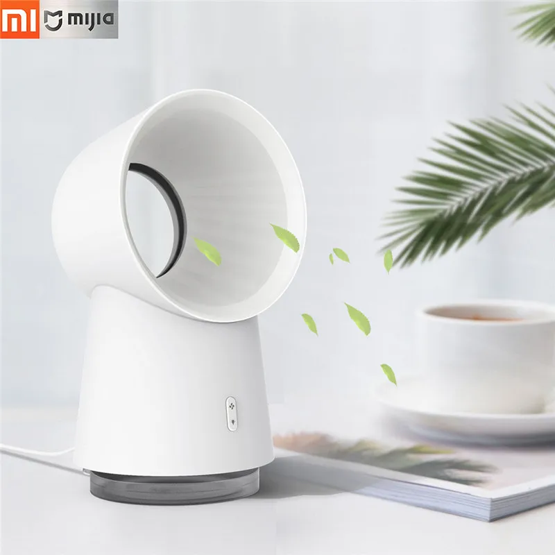 Xiaomi Happy Life Fan 3 в 1 Мини охлаждающий бескорпусный Настольный вентилятор увлажнитель воздуха с вентилятором ночного света