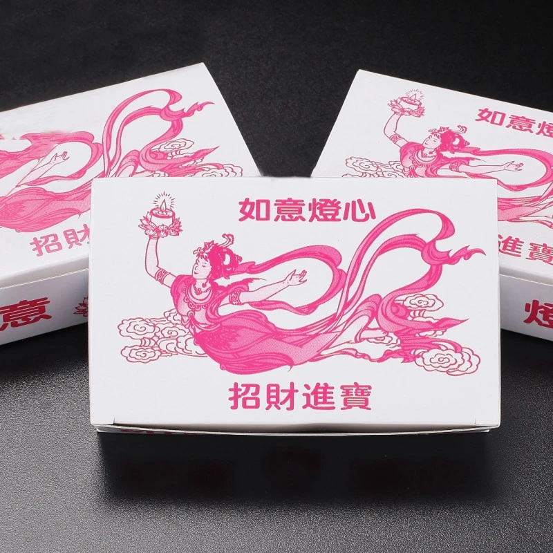 Масло лампа Фитили около 190 шт. в коробке с Длина 2.6 см буддизм поставки ежедневно