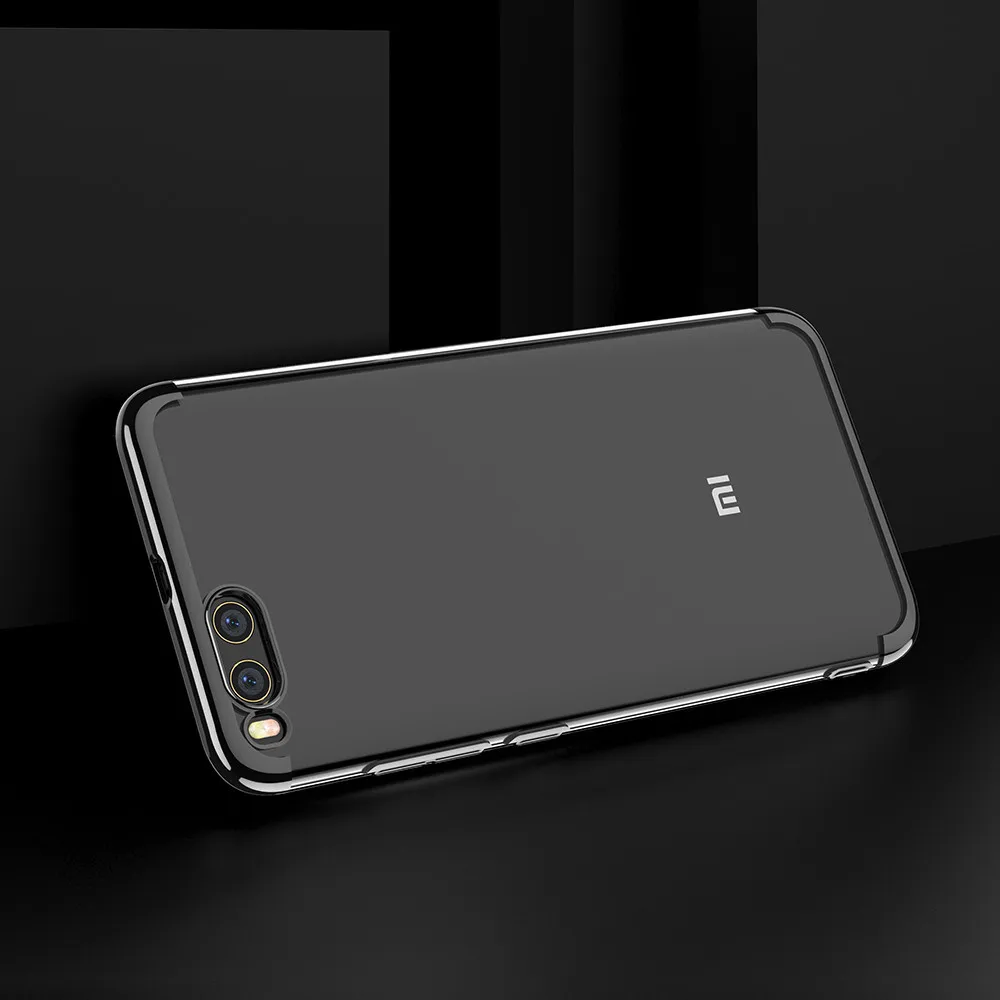 Чехол для Xiaomi mi6 FLOVEME с золотым покрытием ультратонкие прозрачные мягкие