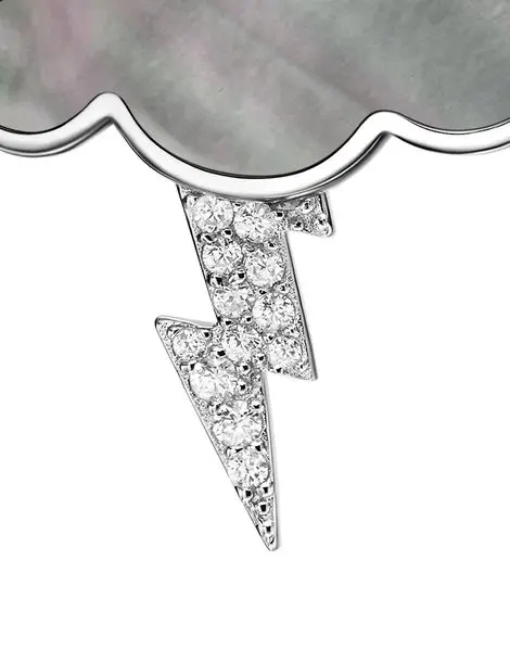 Juftii черный рябчик Клоу Thunder Серьги-гвоздики украшения для женщин | Украшения и