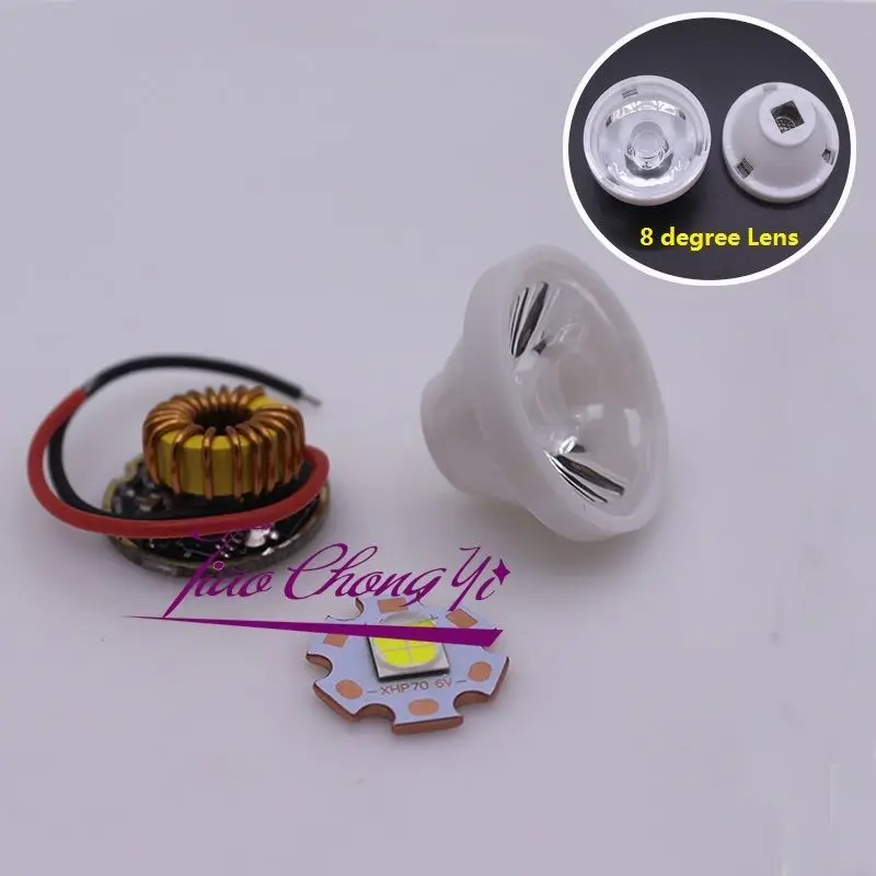 Cree XLamp XHP70 холодный белый 6000K светодиодный 6V+ 6-12V Светодиодный драйвер+ светодиодный светильник len F DIY - Испускаемый цвет: XHP70 LED KIT1