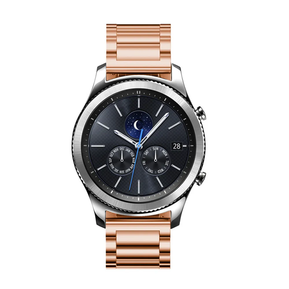 Ремешок сменный из нержавеющей стали для Samsung Galaxy s2 s3 watch 3 41/45/42/46 мм роскошный