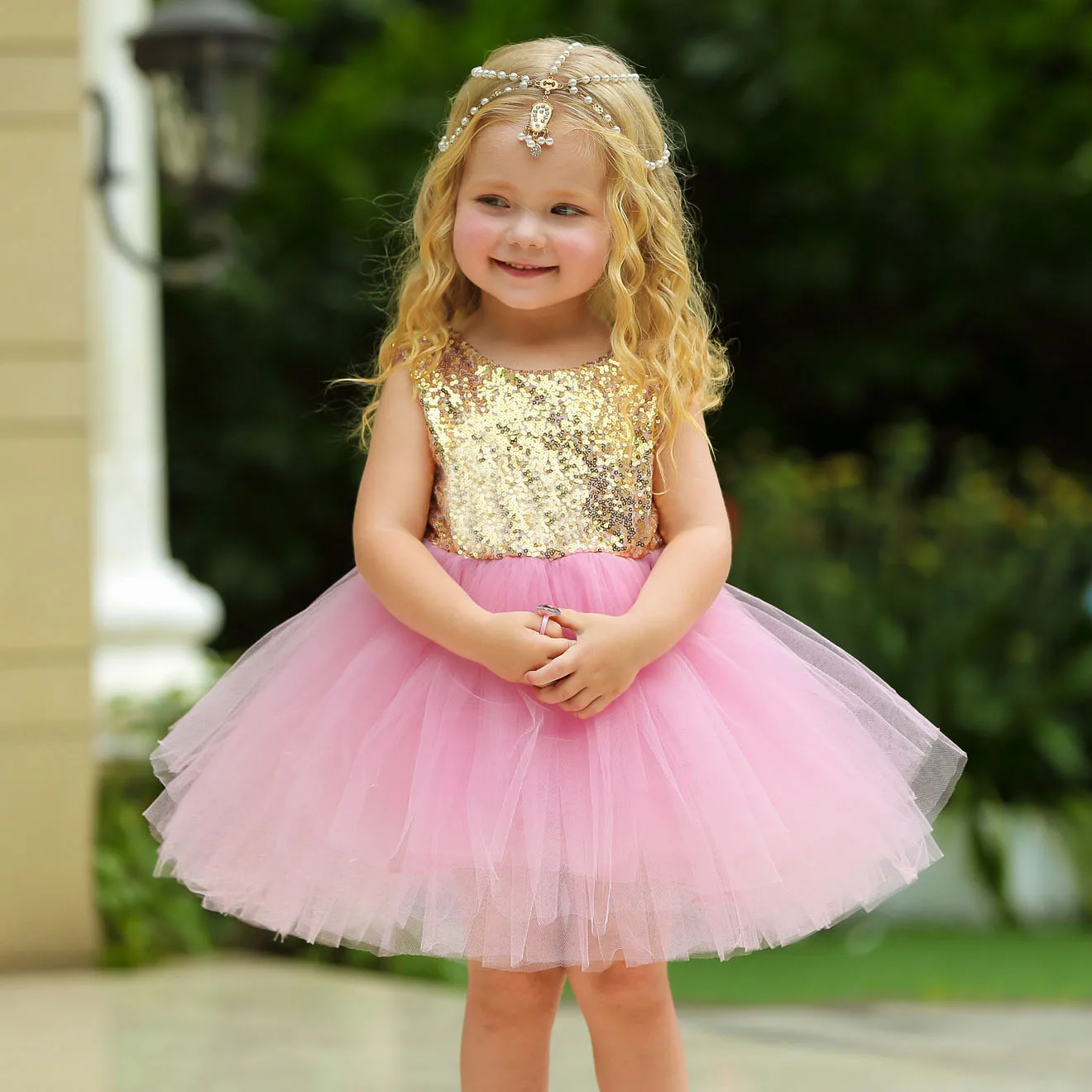 New Silver Mint Green Red Pink Flower Girl Dresses for Party Dress 1-6Y Children Toddler Girls Summer 2019 | Детская одежда и