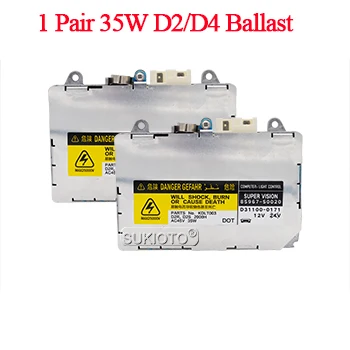 1 Pair HID Ballast SUKIOTO 35 Вт D2S D4S Yeaky HID комплект ксеноновых фар D2S D2R 4500K 5500K 6500K D4S D4R для автомобильных фар 85967-50020 35 Вт комплект ксенонового балласта - Испускаемый цвет: 1 Pair HID Ballast