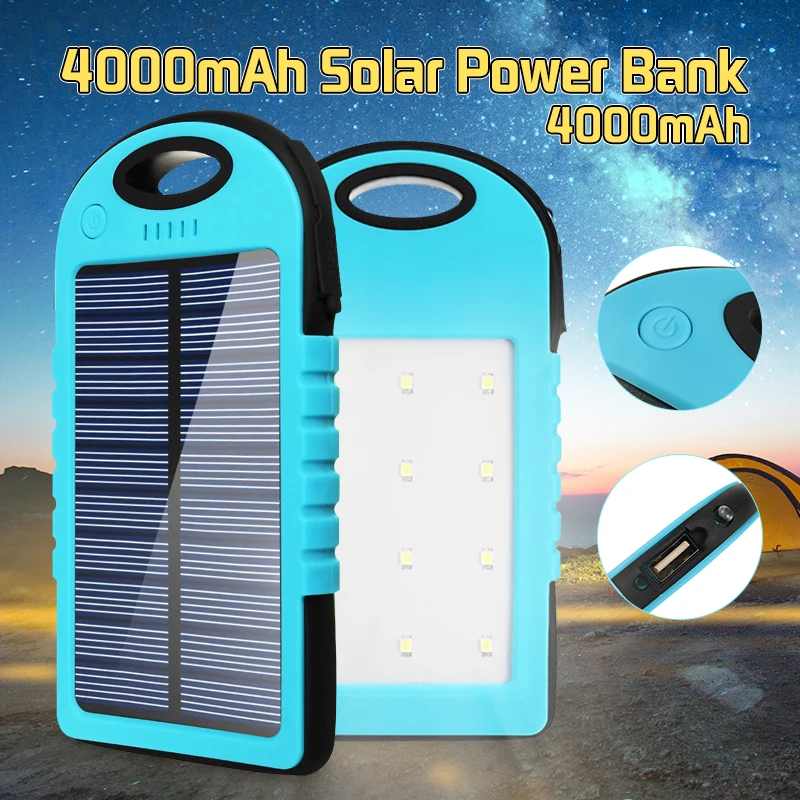 Водонепроницаемый чехол с внешним светодиодный тором на солнечной батарее 4000