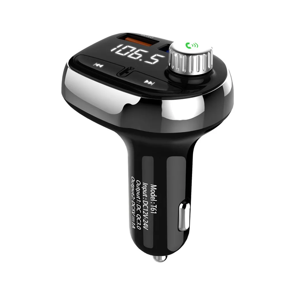 Беспроводной Bluetooth Hands free автомобильный комплект fm передатчик двойной USB
