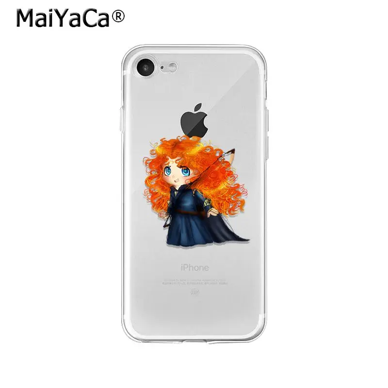 Мягкий силиконовый чехол для телефона MaiYaCa Brave Merida Princess из ТПУ iPhone X XS MAX 6 6S 7 7plus 8 8Plus