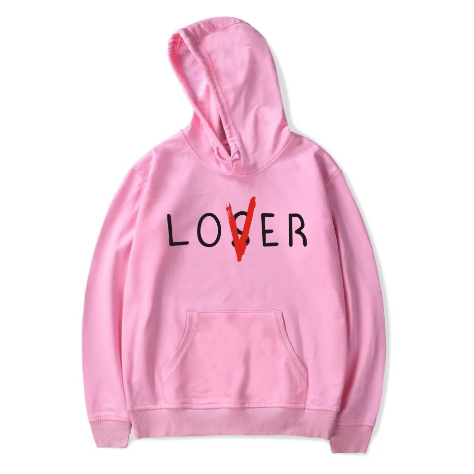 Клубные худи It Loser повседневные унисекс для мужчин и женщин Lover размера плюс