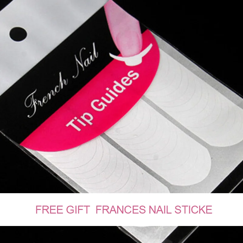 5 шт./лот наклейки для французского дизайна ногтей маникюрные наконечники форма