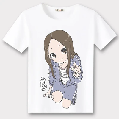 Новые футболки Karakai Jouzu no Takagi-san the Master of Teasing, футболка для косплея, топы с короткими рукавами, футболки для женщин и мужчин