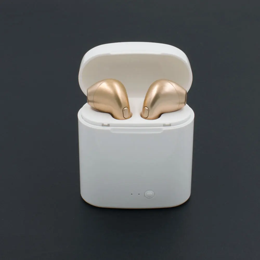 i7s Luxury gold Беспроводная гарнитура Bluetooth наушники I7S Tws наушники с зарядным устройством наушники-вкладыши для samsung Smart Ear Aid - Цвет: i7s Luxury gold