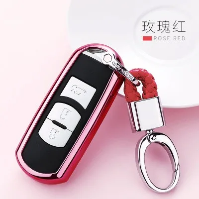 TPU чехол для автомобильных ключей для мазда 6 Мазда 3 CX-5 CX-7 CX-9 корпус для автомобильного ключа подходит для мазды 323 626 Familia CX-3 брелок