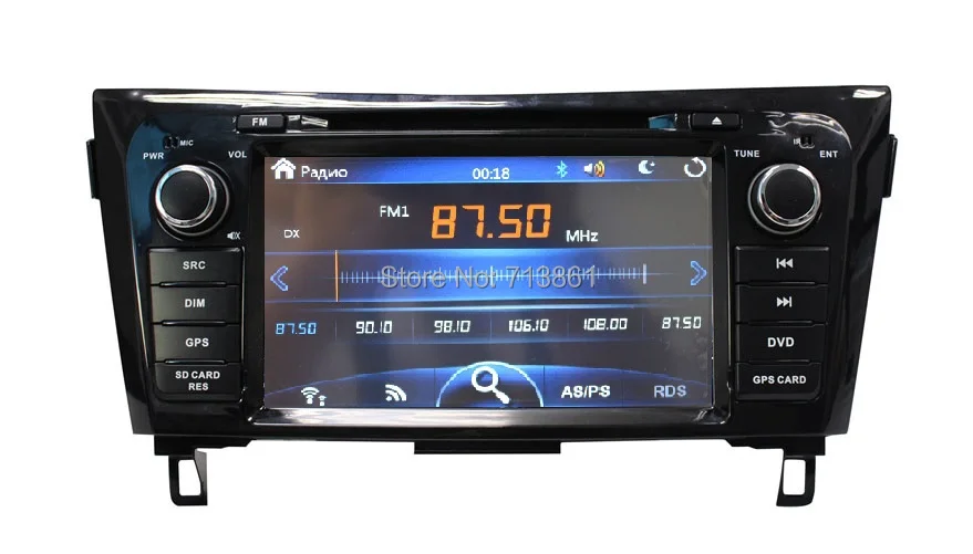 8 &quotподходит для Nissan QASHQAI X trail 2014 Автомобильный dvd плеер gps навигация Ipod BT raido canbus