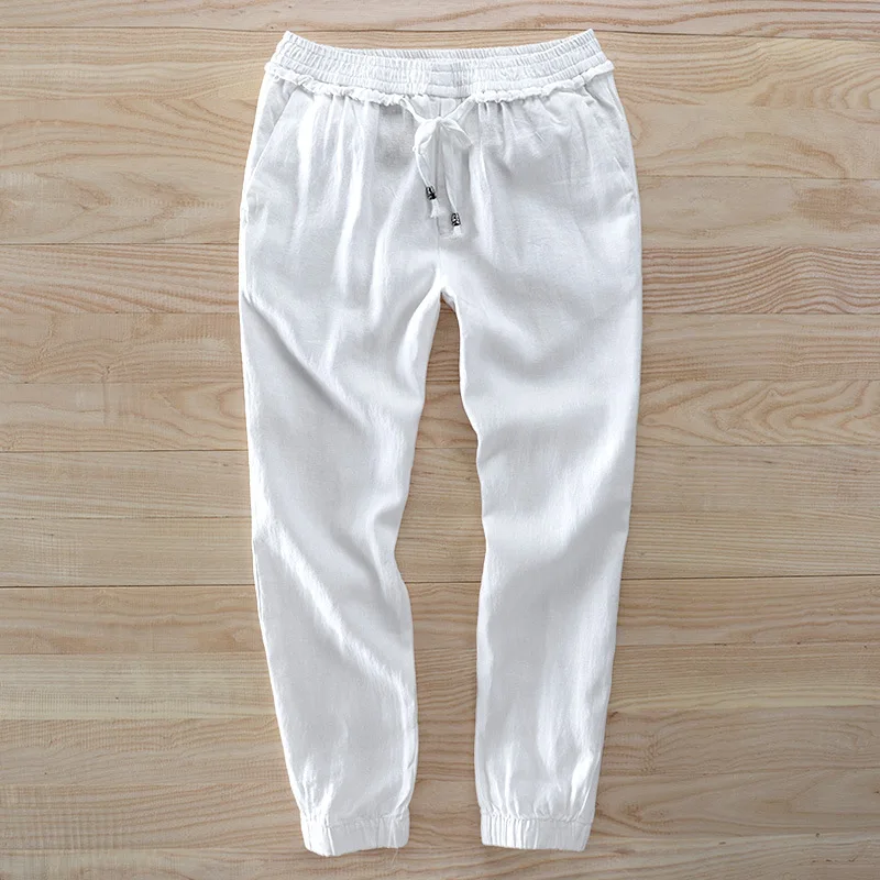 Casual Linen Summer Pantalones Hombre | Мужская одежда