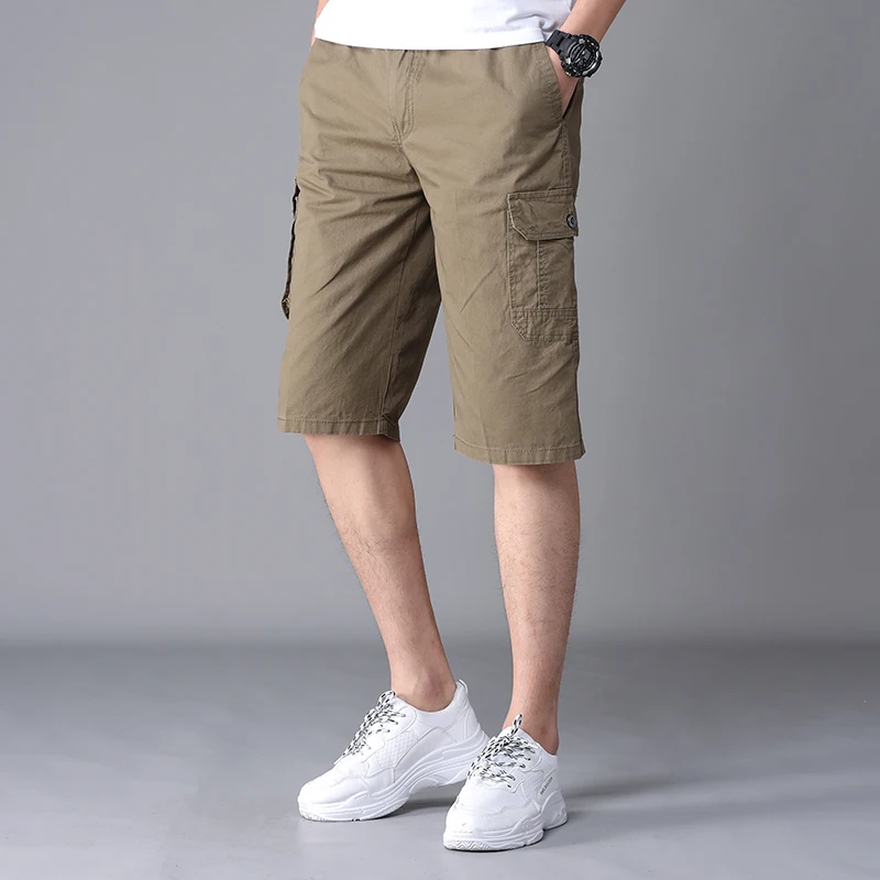 Новые брендовые летние шорты мужские мешковатые Карго хлопковые длиной до колен