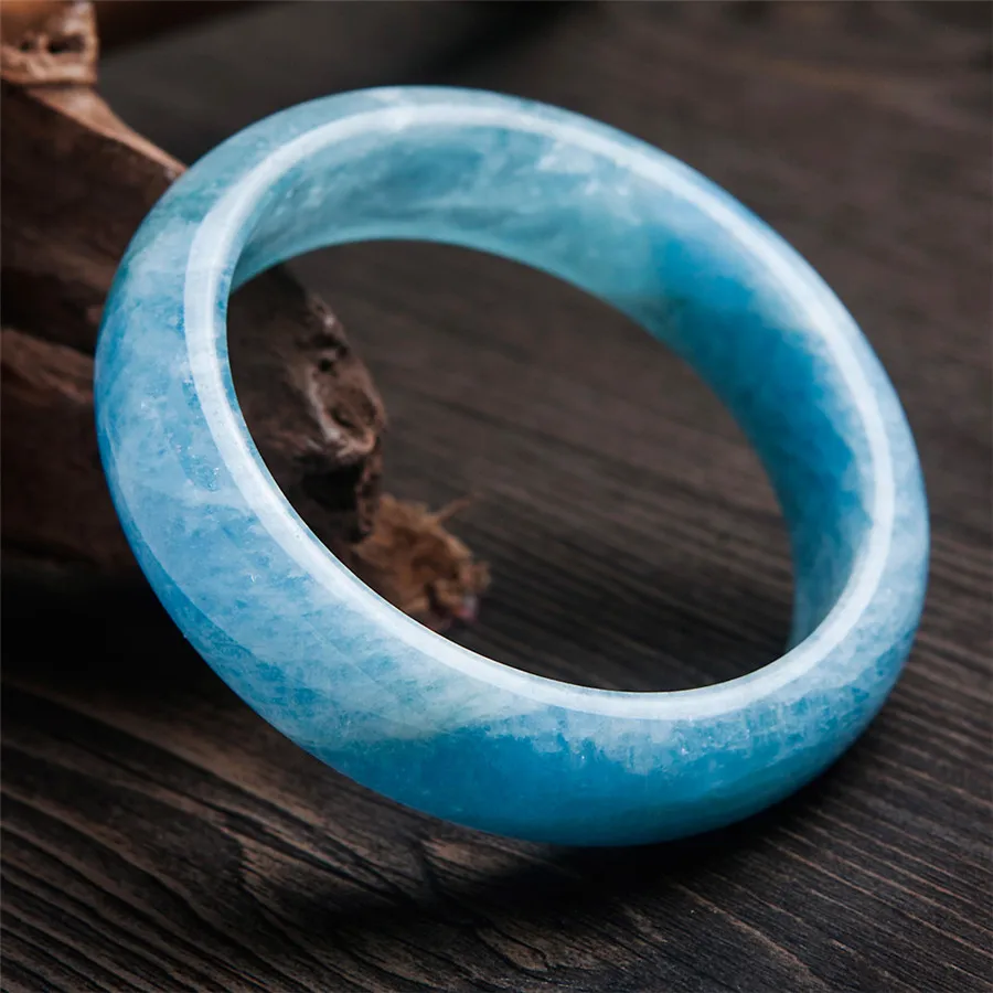 Мода кристалл кварца браслеты для женщин Подлинная Синий Прозрачный Аквамарин