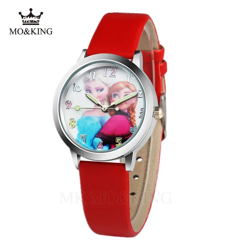 Reloj Infantil 2018 детские часы Снежная королева принцесса Эльза Анна София с рисунком