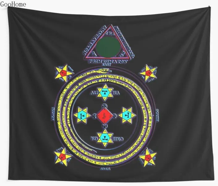 

Solomon Circle Goetia Wall Tapestry Cover Beach Towel Throw Blanket Picnic Yoga Mat Home Decoration