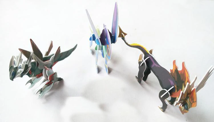 Стереоскопические 3 D головоломки карты мини куклы сборные пластиковые игрушки