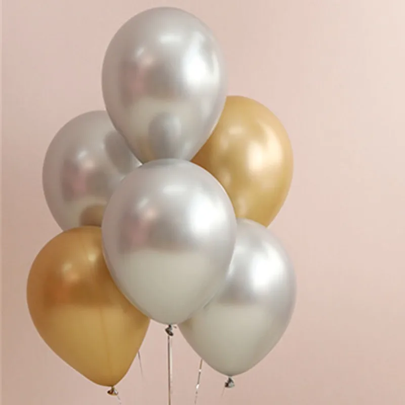 30 шт воздушные шары гирлянды смешанные темно синие металлические хромированные