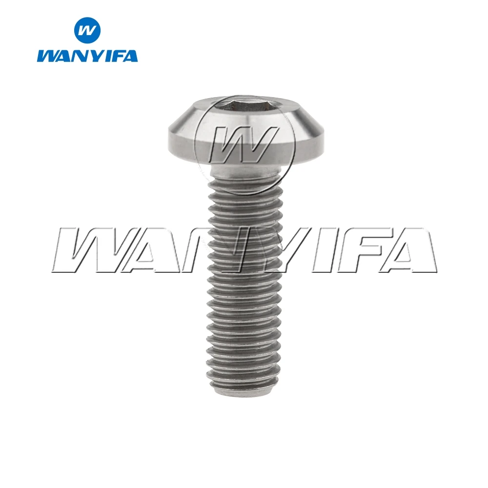 Ti M8x20mm Титан M8x15 20 25 30 35 40 мм GR5 титан Ti Шестигранная розетка для велосипеда диск ротор тормозов мотоцикла крепление Болт Винт - Цвет: Ti M8x20mm