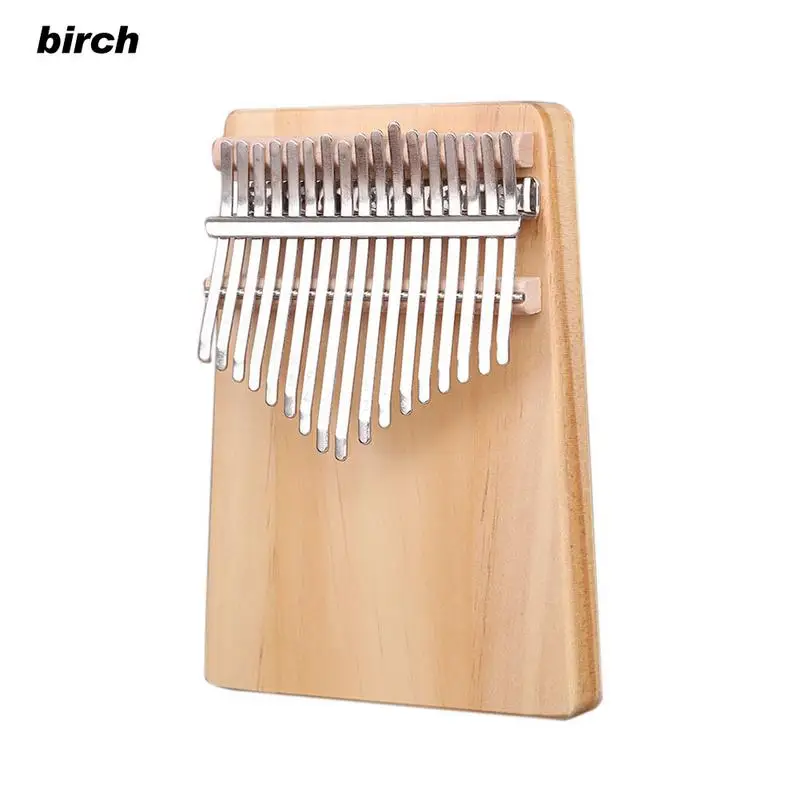 Birch 17 ключей Kalimba Mbira DIY Kit береза/орех/бук твердой древесины палец пианино для картина ручной работы музыкальные подарки тюнинговый инструмент+ сумка - Цвет: Birch