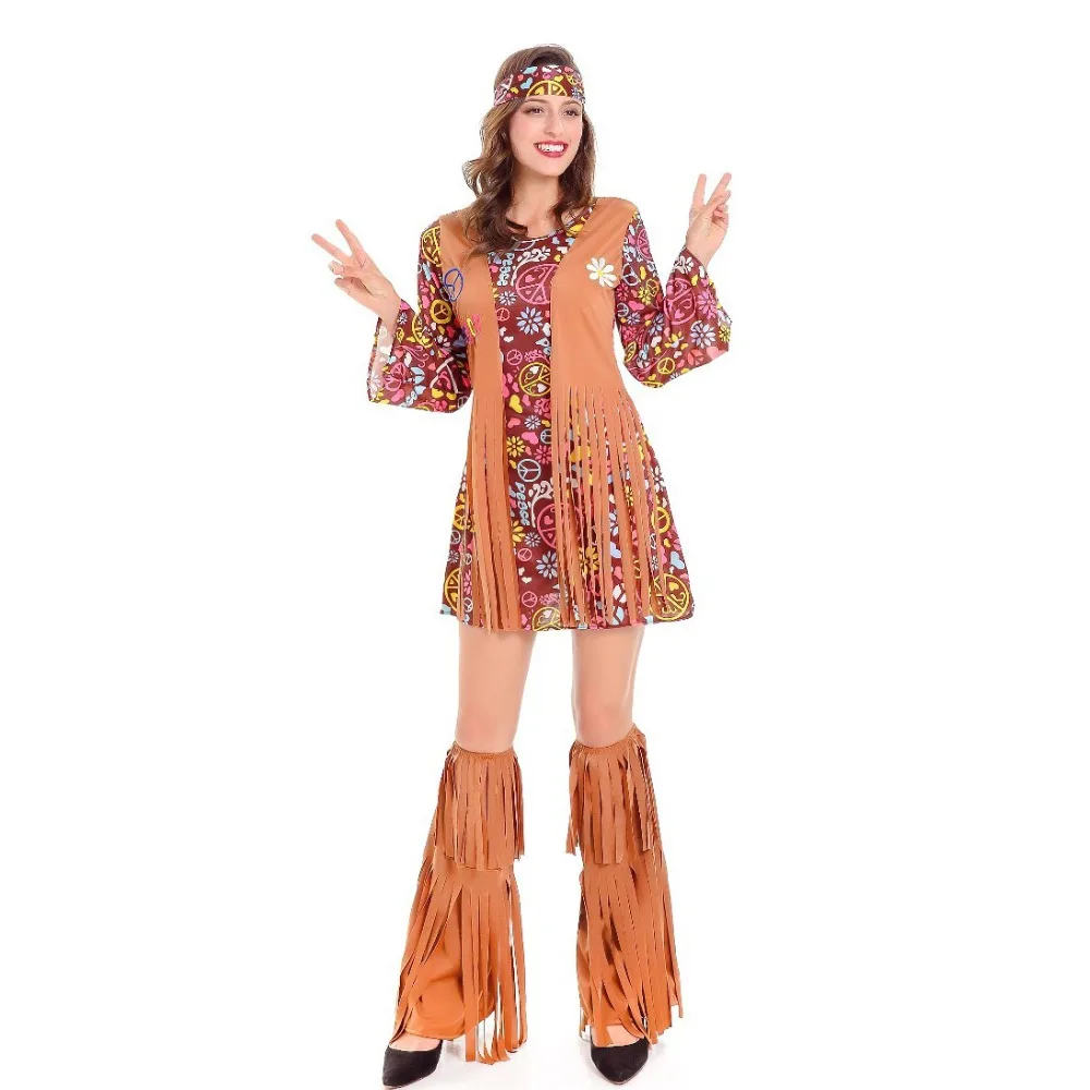 Halloween Costumes For Women Gothic Brown Indian Tribe Princess Costume Anime Cosplay Masquerade Theme Party Performance | Тематическая