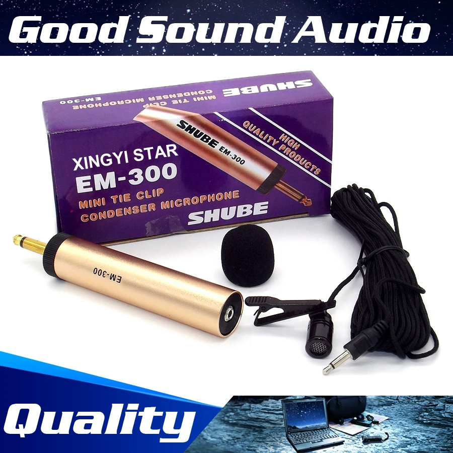 Профессиональный музыкальный инструмент Lavalier микрофон зажим галстук отворот