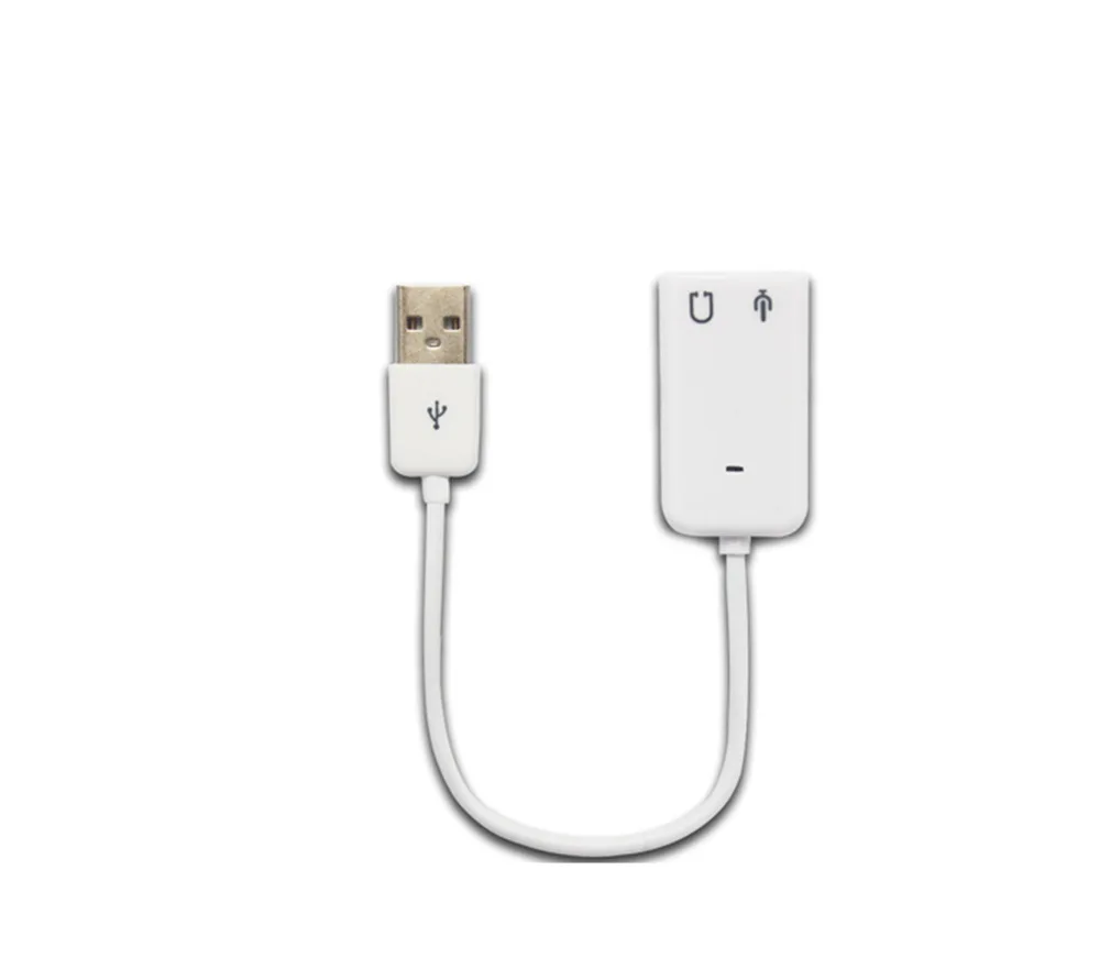 USB звуковая карта Виртуальная 7 1 3D Внешний аудио адаптер к разъему 3 5 мм наушники