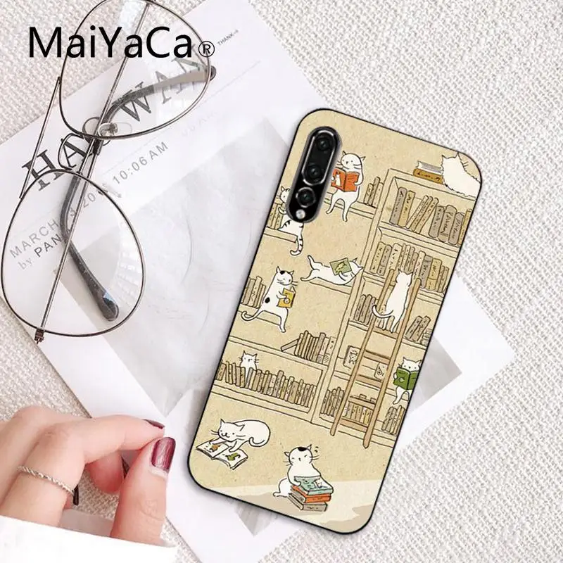 Мягкий силиконовый чехол для телефона Maiyaca с рисунком японского кота Huawei P9 P10 Plus