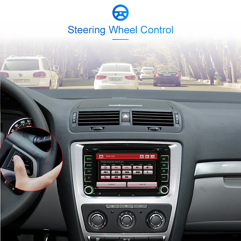 Junsun 2 din " автомобильный DVD Радио мультимедийный плеер для VW/Skoda/Octavia/Fabia/Rapid/Yeti/Seat/Leon gps навигация автомобильный аудио стерео