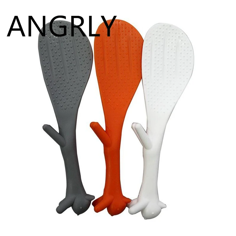 ANGRLY прибытие антипригарные рисовые Мультяшные кухонные ложки милая белка ложка