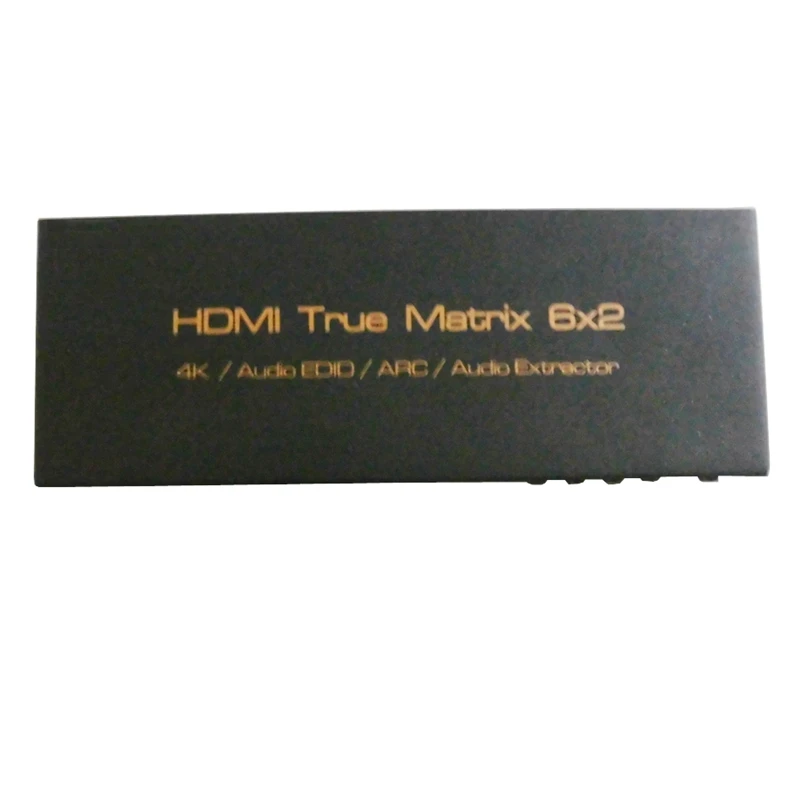 AAAJ 4Kx2K Hdmi 6X2 3D Hdtv Hd True Matrix 2 0 переключатель сплиттер поддержка с ИК Arc Spdif 3 5 мм 6 в