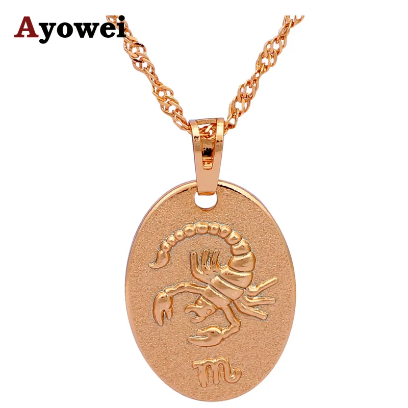 Горячая Распродажа 2016 дизайн скорпиона 12 созвездий ожерелья и подвески для