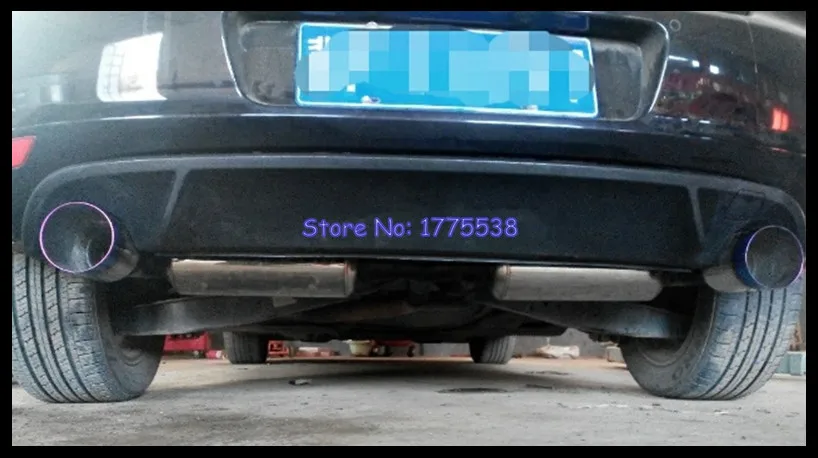 ID: 63 мм OD: 114 L: 210 Универсальный спортивный автомобиль выхлопной наконечник
