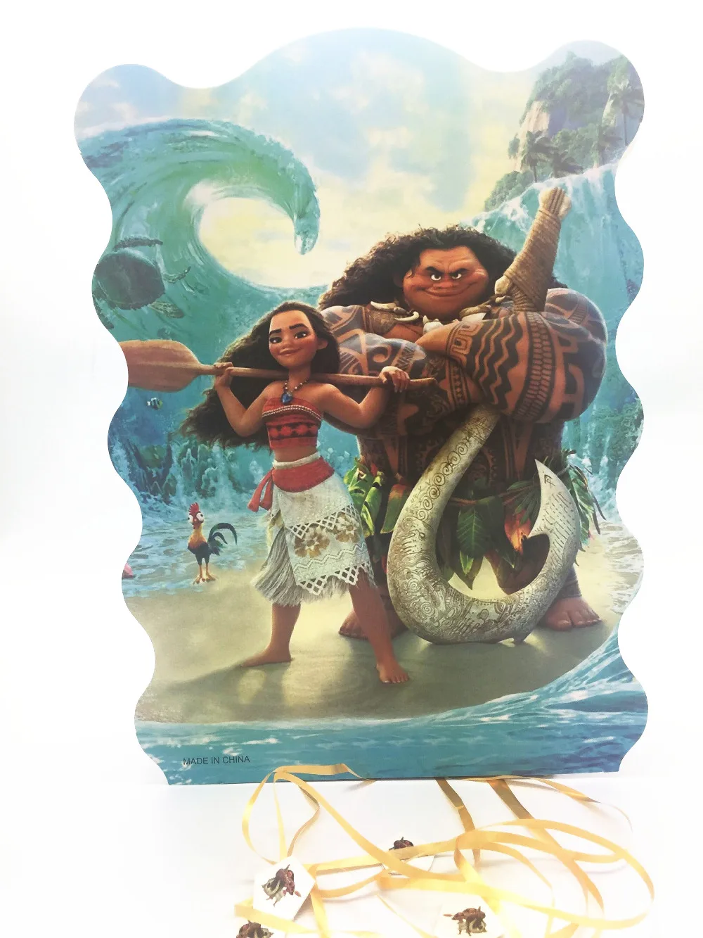 Moana печатная игра мультфильм пината складной День рождения имеют забавные