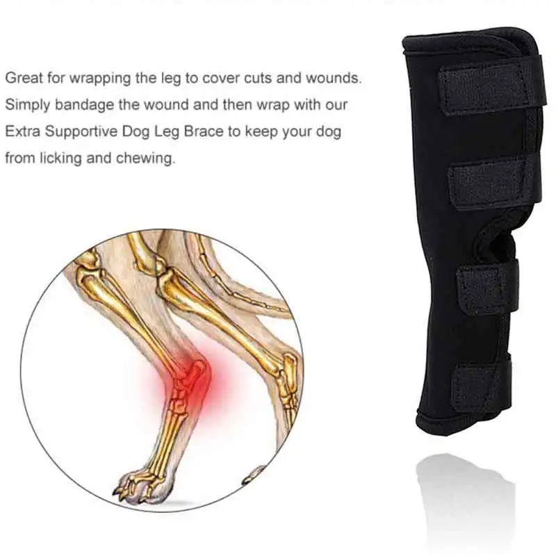 Защитный коленный бандаж для собак повязка на колено и локти хирургии ран
