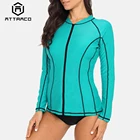 Аттракцион женский с длинным рукавом, на молнии, Рашгард, купальник для бега, рубашка для серфинга, топ на молнии UPF50 + походная рубашка