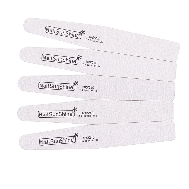 Полировальные пилки для ногтей 5 шт. серые пилочки 180/240 буфер педикюр Маникюрный