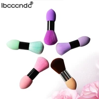 high quality pro brushes for makeup dual use eyebrow brush sponge eyebrow face concealer brush eeauty essentials powder brush