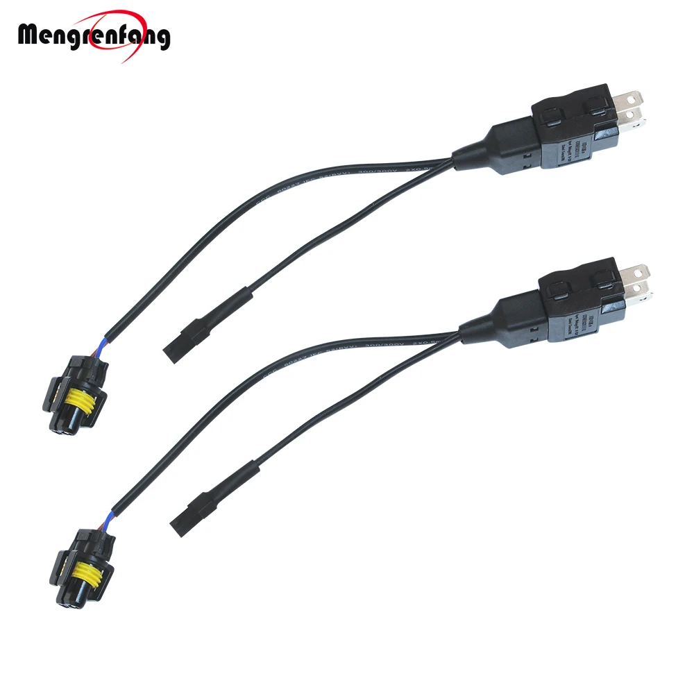 

2 Pieces Bi Xenon 35W 55W H4 Cable Harness Wire For H4 9003 Hi/Lo Bi-Xenon HID Bulbs Wiring Controllers 12V Easy Installation